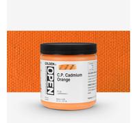 Golden : Open : Slow Drying Acrylic Paint : 237ml (8oz): C.P. Cadmium Orange VIII