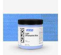 Golden : Open : Slow Drying Acrylic Paint : 237ml (8oz): Light Ultramarine Blue II
