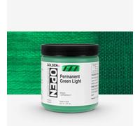 Golden : Open : Slow Drying Acrylic Paint : 237ml (8oz): Permanent Green Light IV