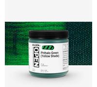Golden : Open : Slow Drying Acrylic Paint : 237ml (8oz): Phthalo Green /Y.S. IV