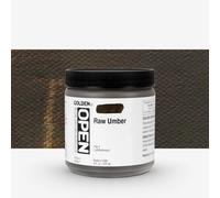 Golden : Open : Slow Drying Acrylic Paint : 237ml (8oz): Raw Umber I
