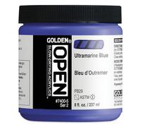 Golden : Open : Slow Drying Acrylic Paint : 237ml : Ultramarine Blue II