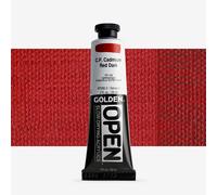 Golden : Open : Slow Drying Acrylic Paint : 59ml (2oz): C.P. Cadmium Red Dark IX