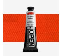 Golden OPEN Acrylic C.P. Cadmium Red Light 2oz Tube