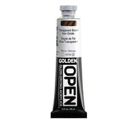 Golden : Open : Slow Drying Acrylic Paint : 59ml : Transparent Brown Iron Oxide III