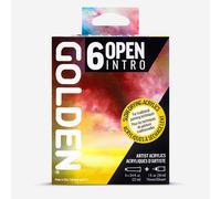 Golden : Open : Slow Drying Acrylic Paint : Intro Set : 6 x 22ml & Thinner
