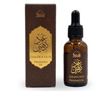 Golden Oud Fragrance Oil for Diffuser by Dukhni - 30ml Arabian Oud Diffuser Oil | Premium Aromatherapy Fragrance Oil, Aroma Diffuser & Humidifier | Long-Lasting Home Fragrance Oil
