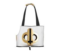 Golden pattern Small pet carrier suitable for shopping malls airplanes buses and subways