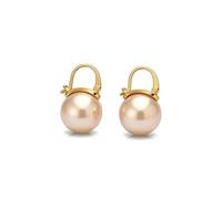 Golden Pearl Drop Earrings with Classic Clasp Design for Everyday Wear and Special Occasions
