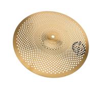 Golden Perforated Low Volume Cymbal Set for Practice | Stainless Steel Alloy, Home Use and Practice Scenarios, for Beginners and Artists