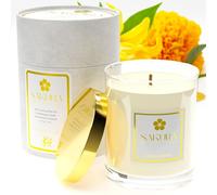 Golden Petals Relaxation Aromatherapy Candle - Warm Floral Aroma - Scented Candle Gift Hand Poured in The UK - Pure Essential Oils