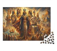 Golden Pharaoh Dynasty 1000 Piece Jigsaw Puzzle,Premium Cardboard,Gift Idea,Stress Relief Egypt,Impossible Challenge,Educational Toy,Home Wall Decor,Adults & Kids 14+ 52x38cm