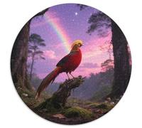 Golden Pheasant 1000 Piece Round Puzzle Logic-Driven Game Young Thinkers Educational Purpose Bird Home Learning Station Puzzle Shelf 1000pcs (67.5x67.5cm)