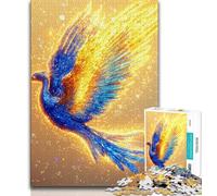 Golden Phoenix 1000 Piece Jigsaw Puzzles for Adults,Family Game Stress Reliever Difficult Challenge Artists Collection,Fine Art (50x75cm)
