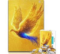 Golden Phoenix Adult Jigsaw Puzzles 1000 Pieces,Challenging To Complete But Fun And Humorous Unique Home Decor And Gifts (38x26cm)