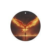 Golden Phoenix Car Air Freshener - Hanging Car Fragrance Diffuser with Durable Scent for Cars, Homes & More, 4-piece set