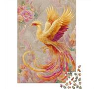 Golden Phoenix Dancing in The Sky Jigsaw Puzzles for Adults And Kids. 1000 Pieces Whimsical Challenge Toy Educational Game Home Decor 38x26cm/1000pcs