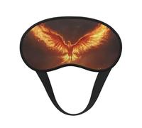 Golden Phoenix Print Blackout Sleep Mask, Light Blocking Eye Mask for Sleeping Travel, Camping, Shift Work
