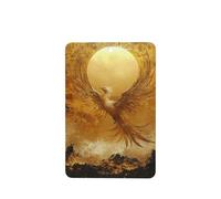 Golden Phoenix Rising Car Air Fresheners 4 Pcs Hanging Scented Cards Fragrance Scented Cards For Car Aromatherapy Tablets