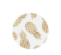 Golden Pineapple Background Printing Fashion Car Air Freshener Cards 10 Pcs Car Scented Hanging Sheets