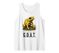 Golden Poison Dart Frog Goat Vibrant Amphibian Illustration Tank Top
