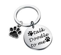 Golden Poodle Gifts Dog Mom Gifts Dog Dad Gifts Dog Lover Gifts Pet Parent Gift Talk Doodle to Me Keychain (Doodle to Me -K EU)