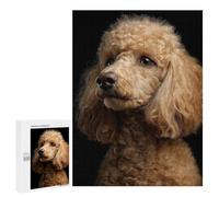 Golden Poodle Portrait Puzzle 1000 Teile Schwer Puzzle Spielzeug Lernspiel Impossible Herausforderungsspielzeug Für Erwachsene Kinder 500 PCS