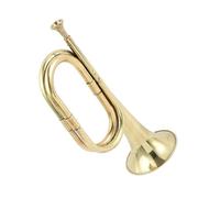 Golden Portable Traditional Wind Musical Instrument Copper Alloy Trumpets Bugle For Beginners Gift