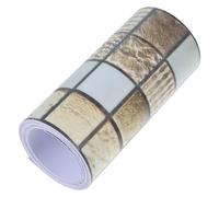 Golden PVC Grid Wall Border Sticker Roll, Self Adhesive, Modern