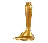 Golden PVC Gua Sha Brush Back Massager for Neck and Back Massage | Dredging Support, Scraping and Point Massage, Beautiful Appearance, Smooth Texture, Body Massage Brush