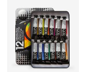 Golden : Qor : Watercolour Paint : Introductory Set of 12 Colours : 5ml Tubes