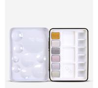 Golden : Qor : Watercolour Paint : Reflective : Half Pan : Mini Set of 6