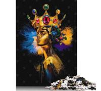 Golden Queen Portrait Puzzle 500 Piece Adult Jigsaw Puzzle Puzzles for Teenagers Gifts Jigsaw Puzzles for Adults Educational Game Challenge Toy 500pcs (52x38cm)