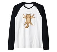 Golden Ratio Cat Art Print Raglan Baseball Tee