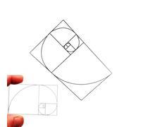 Golden Ratio Composition Viewer Finder - Golden Clear Golden Viewfinder Tool | Photography & Drawing Aid, View Sensor for Artists, Painters, Designers, PH