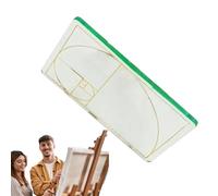 Golden Ratio Viewfinder |7x4.33x0.2cm Capture Perfectly Framed Shots | Composition Grid Viewer View Catcher | Artists Tool For Drawing, Photography & Sketching, Durable Acrylic, Compact Desi