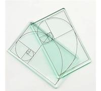 Golden Ratio Viewfinder,Drawing Viewfinder,Acrylic Proportional Divider Artist Drawing Tool,Clear Golden Section Viewer,Rule of Thirds Composition Finder Photography Painting (2pcs)