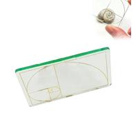 Golden Ratio Viewfinder,Drawing Viewfinder,Acrylic Proportional Divider Artist Drawing Tool,Clear Golden Section Viewer,Rule of Thirds Composition Finder Photography Painting (Yellow)