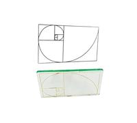 Golden Ratio Viewfinder | Golden Ratio Calipers | Clear Golden Section Viewer | Artist Viewfinder Grid Clear Golden Section Viewer | Golden Ratio Viewfinder View Catcher For Photographers & Artists