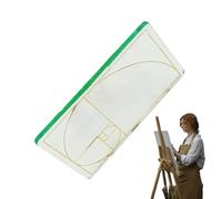 Golden Ratio Viewfinder - Transparent Acrylic Composition Tool | Golden Section Viewer Painting Photography Drawing | For Artists Sketching, Photographers Composition, Design Layout, Creative Projects