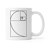 Golden Ration Graph Natures Numbers Ceramic Tea Coffee Mug White
