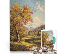 Golden RetreatPuzzle for Adults 1000 Pieces Challenging To Complete But Fun And Humorous Enhance love between couples 38x26cm