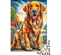 Golden Retriever 1000 Piece Impossible Puzzle for Adults - Challenging Jigsaw Puzzles, Family Activity & Game Gift 52x38cm/1000pcs
