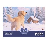 Golden Retriever 1000 Piece Puzzle Age 14+ for Adults Pet Dog with Extra Fun Challenges Perfect for Relaxation 100% Recycled Cardboard 70x50cm/1000pcs