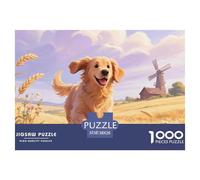 Golden Retriever 1000 Piece Puzzle Age 14+ for Adults Pet Dog with Extra Fun Challenges Perfect for Relaxation 100% Recycled Cardboard 38x26cm/1000pcs
