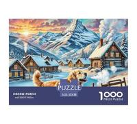 Golden Retriever 1000 Pieces Jigsaw Puzzles Engaging Home Decoration Jigsaw Puzzle Home Decoration for Adults & Families 52x38cm/1000pcs
