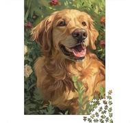 Golden Retriever 1000 Pieces Puzzles for Adults & Teenager Teenager Man Woman Gift 1000pcs (38x26cm)