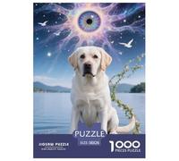 Golden Retriever 1000pcs Paper Jigsaw Puzzles 100% Recycled Cardboard Educational Games for Adults And Kids 38x26cm/1000pcs