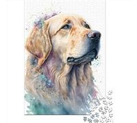 Golden Retriever 2 1000 Pieces Puzzles for Adults & Teenager Teenager Man Woman Gift 1000pcs (38x26cm)
