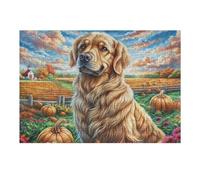 Golden Retriever 300 Piece Complete Jigsaw Puzzle Set Cute Pet Teens Beginners Educational Challenge Puzzle Fans Group Play Anniversary Cardboard 300 PCS